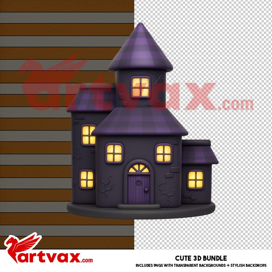 Cute Halloween Clipart Bundle | 3D Spooky Characters PNGs | Witch Vampire Ghost Digital Download | Halloween Party Supplies | Kids Decor - Image 2