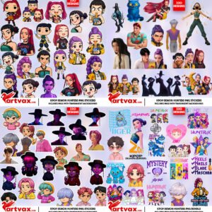 KPOP Demon Hunters PNG Mega Bundle