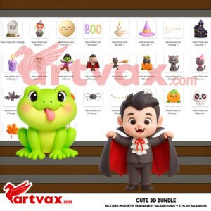 Cute Halloween Clipart Bundle
