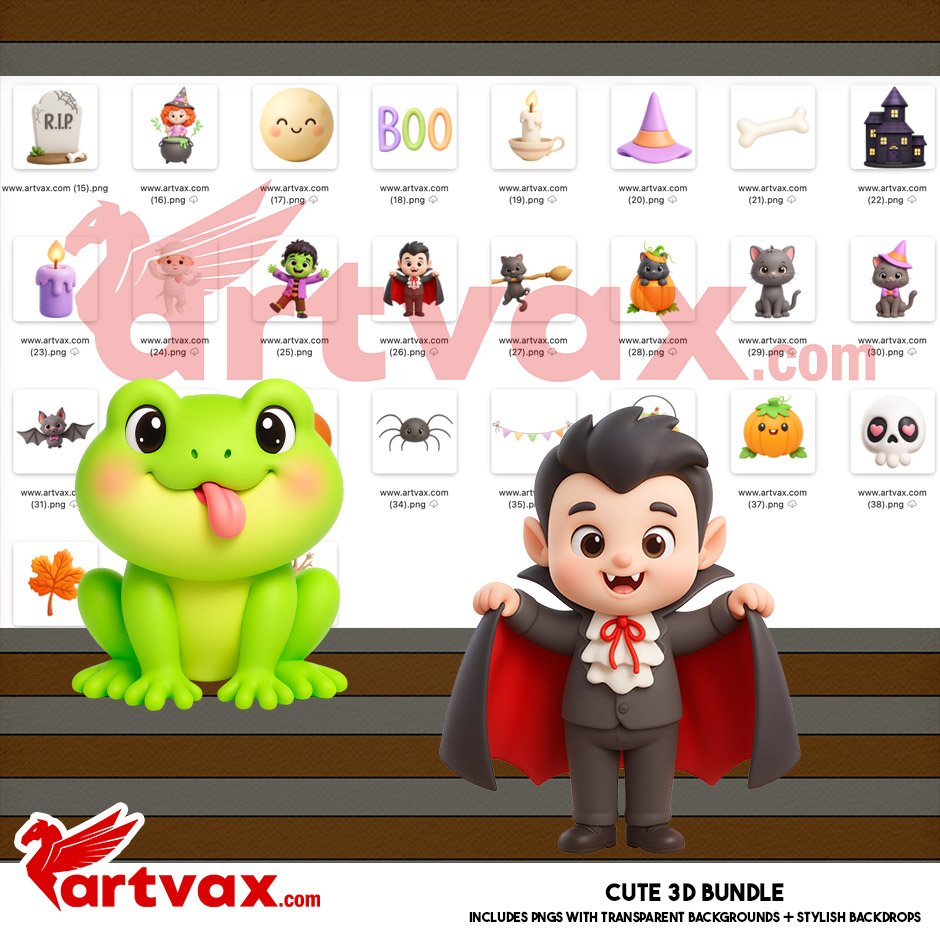 Cute Halloween Clipart Bundle