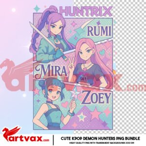 Huntrix K-Pop Demon Hunters PNG