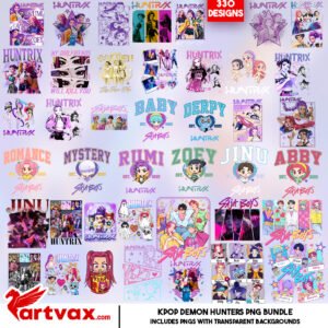 KPOP Demon Hunters PNG Mega Bundle