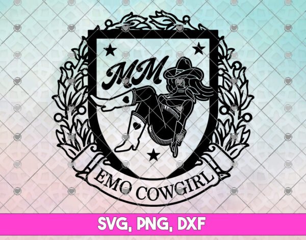 Emo Cowgirl Megan Moroney Logo SVG