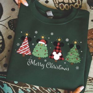 Mickey Christmas Trees PNG
