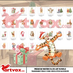 Winnie The Pooh Christmas Clipart