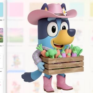 Bluey Cowgirl Clipart Bundle