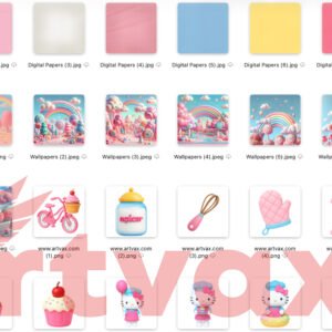 Hello Kitty Clipart Bundle