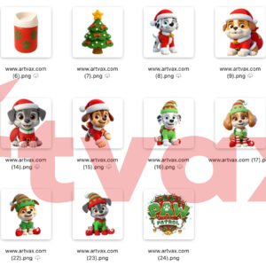 PAW Patrol Christmas Clipart