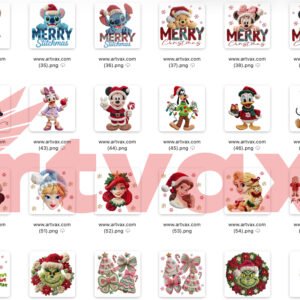 Crochet Christmas PNG Bundle