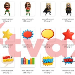 Super Girls Clipart Bundle
