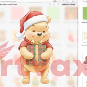 Winnie The Pooh Christmas Clipart