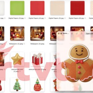 Christmas Bear Clipart Bundle