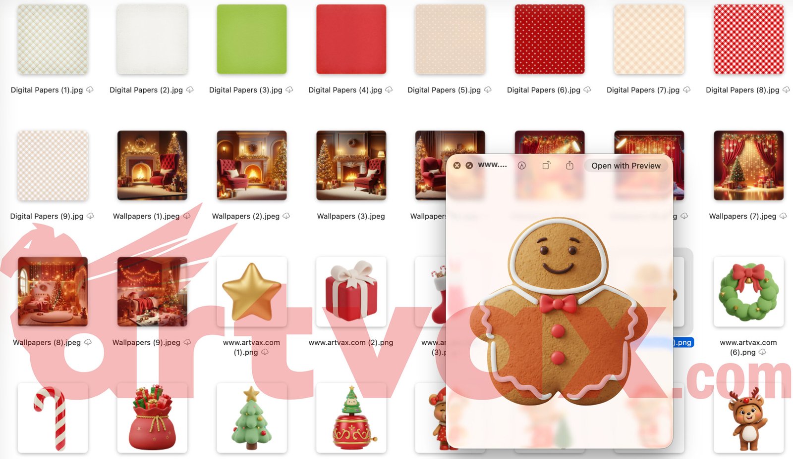 Christmas Bear Clipart Bundle