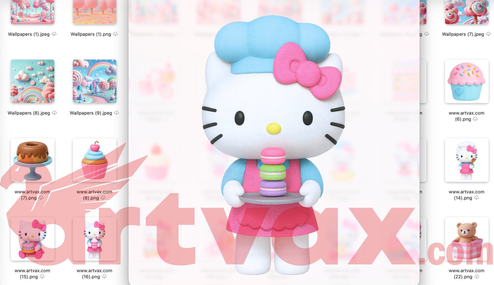 Hello Kitty Clipart Bundle