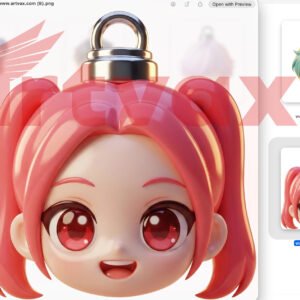 Kpop Demon Hunters 3D Ornament PNG Bundle