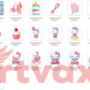 Hello Kitty Clipart Bundle
