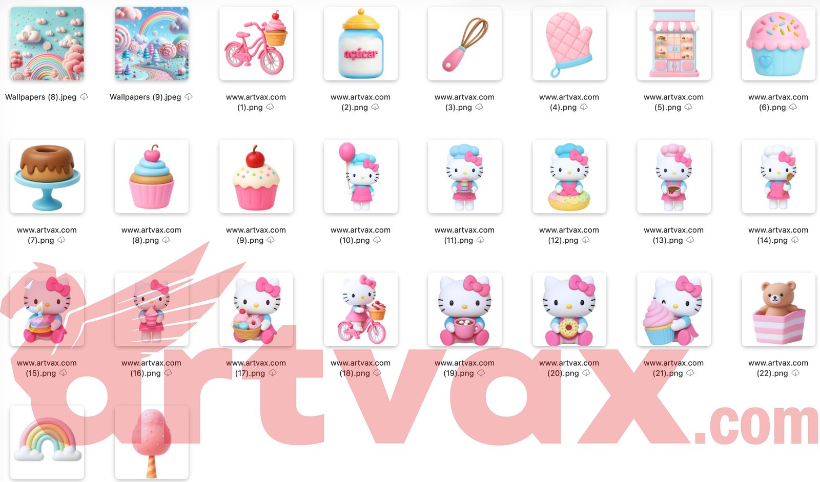 Hello Kitty Clipart Bundle