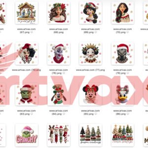 Crochet Christmas PNG Bundle