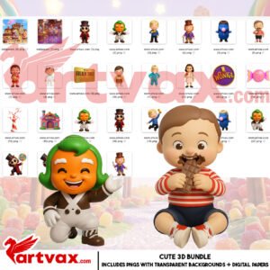 Willy Wonka Clipart Bundle