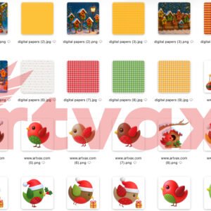 Christmas Birds Clipart