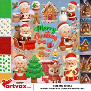 Santa Claus Clipart Bundle