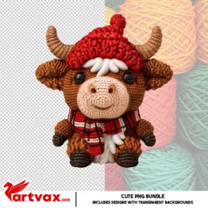 Crochet Christmas PNG Bundle
