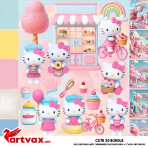 Hello Kitty Clipart Bundle