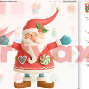 Santa Train Clipart Bundle