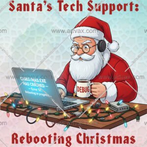 Santa Tech Support PNG Bundle