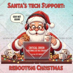 Santa Tech Support PNG Bundle