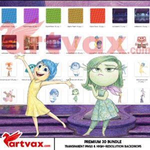 Inside Out Watercolor Clipart Bundle