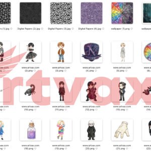 Wednesday Addams Family Clipart Bundle