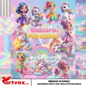 Unicorn PNG Bundle
