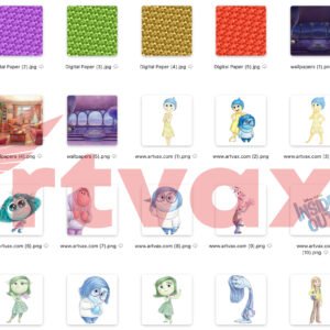 Inside Out Watercolor Clipart Bundle