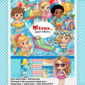 Pool Party Kids PNG
