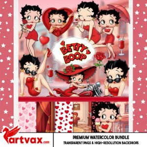 Betty Boop Clipart Bundle