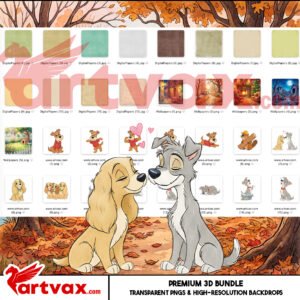 Lady and the Tramp Clipart Bundle