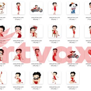Betty Boop Clipart Bundle