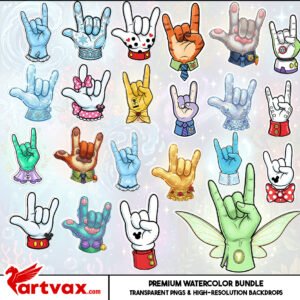 ASL I Love You PNG Bundle