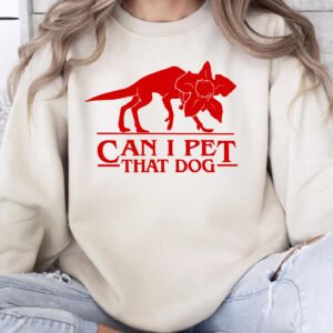 Alternative view of Demodog Can I Pet That Dog SVG | Demogorgon Dog PNG | Stranger Horror Sublimation | Funny Sci-Fi Creature Shirt Design | Upside Down Monster Art | Digital Download