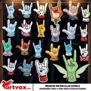 ASL I Love You PNG Bundle