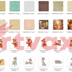 Lady and the Tramp Clipart Bundle