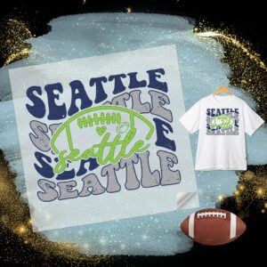 Retro Seattle Football PNG