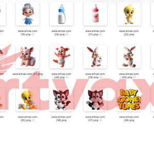 Baby Looney Tunes 3D PNG Bundle