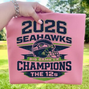 Alternative view of 2026 Seahawks Champions PNG | Big Game LX Seattle Football Shirt Design | The 12s Victory Gameday Sublimation | Retro Helmet Championship Graphic | Instant Digital Download