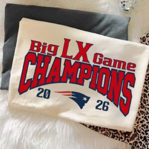 Alternative view of Big LX Game Champions 2026 SVG | New England Football Championship PNG | Patriots Fan Gameday Shirt Design | 2026 Football Champions DXF EPS | Instant Digital Download
