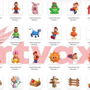 Alternative view of 3D Cocoricó PNG Bundle | Julio Farm Clipart | Alípio the Horse & Lilica the Chicken Sublimation | Farmhouse Nursery Art | Barnyard Digital Paper | Instant Digital Download PNG