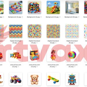 Cute 3D Toys PNG Bundle