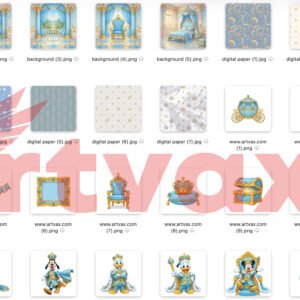 Royal Blue Mickey Mouse PNG Bundle