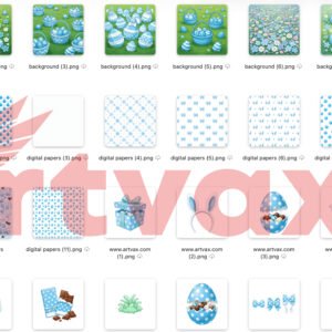 Watercolor Mickey Easter PNG Bundle